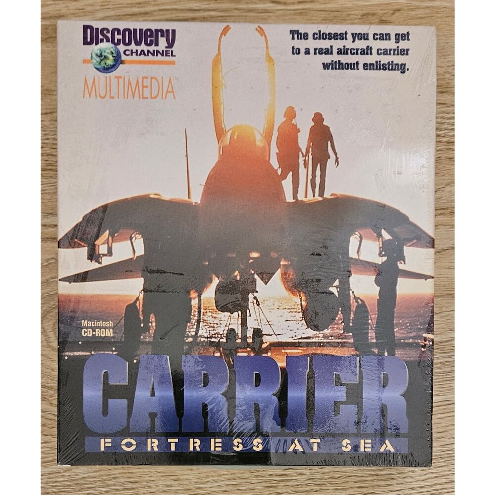 NEW Carrier Fortress at Sea PC Big Box Aircraft Carrier SIM Discovery Channel